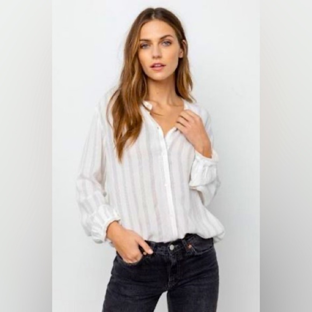 Rails Eloise striped button top - Picture 3 of 10